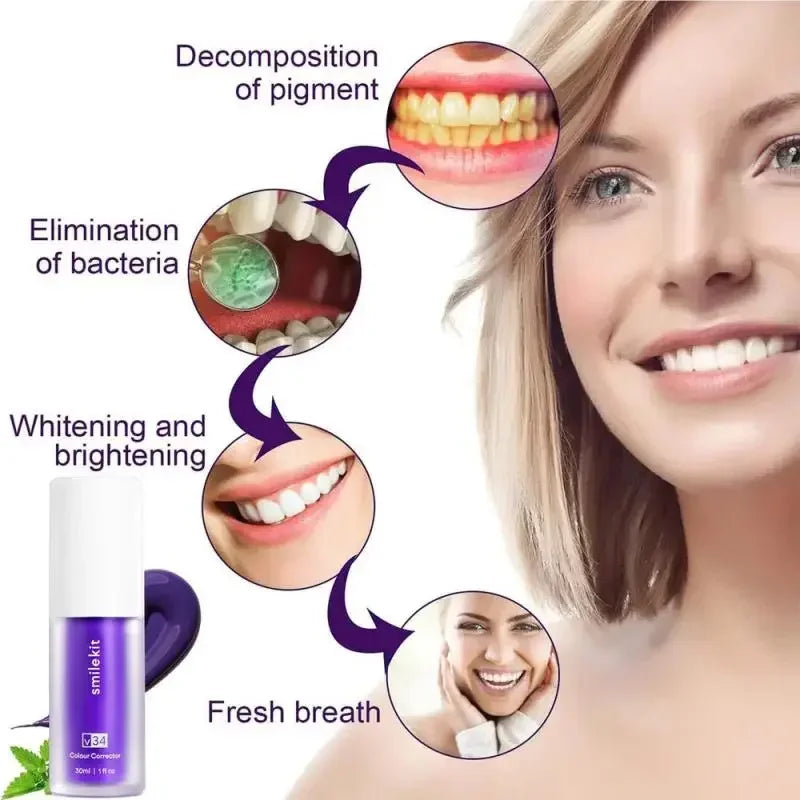 Whitening V34 Purple Toothpaste